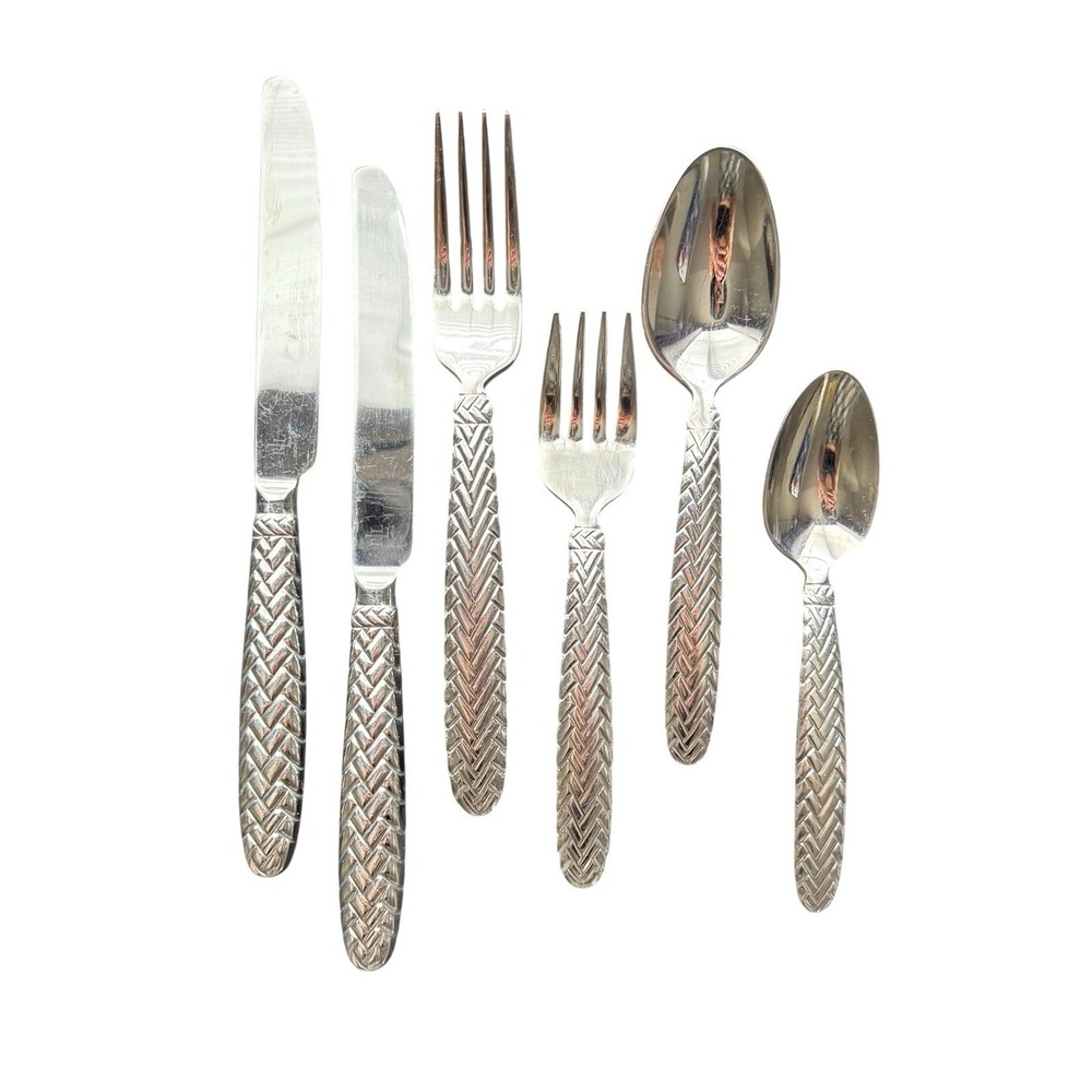 Ralph Lauren Equestrian Braid Stainless Steel Silverware Set